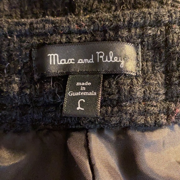 Max & Riley Tweed Button Black Shorts - Picture 3 of 7